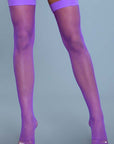 Nylon Fishnet Thigh Highs
