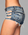 Distressed Denim Shorts