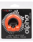 Alpha Liquid Silicone Dual Ball Ring