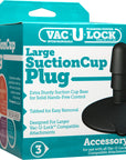 Vac-U-Lock Large Black Suction Cup Plug