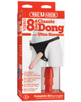 Vac-U-Lock Vibro Ultra Harness 2 & Plug With 8 Inch Dong - Non-retail Packaging