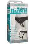 Vac-U-Lock -Crotchless - Velvet Harness With Plug - Non-retail Packaging