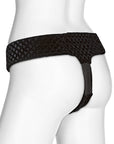 Vac-U-Lock - EZ Rider Thong - Velvet Harness with Plug - Non-retail Packaging
