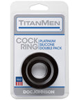 TitanMen Silicone Cock Rings Double Pack