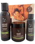 Earthly Body Hemp Seed Massage in a Box Gift Set
