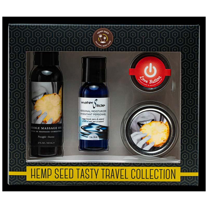 Earthly Body Hemp Seed Tasty Travel Collection