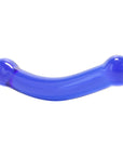 6 Inch Blue Curved G-spot Glass Dildo