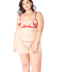Mesh Hearts Babydoll