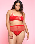 Open Heart Bra Set