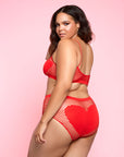 Open Heart Bra Set