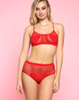 Open Heart Bra Set