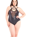 Midnight Love Mesh Front Teddy