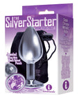 The 9s The Silver Starter Bejeweled Stainless Steel Plug