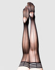 Kixies Lois Thigh Highs with Back Seam