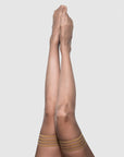 Kixies Jenny Champagne Thigh High Tights