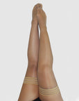 Kixies Jenny Champagne Thigh High Tights