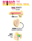 Kong The Real Deal - Dual Density Suction Cup Dong