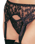 Leg Avenue - Lace Garter Belt With Thong