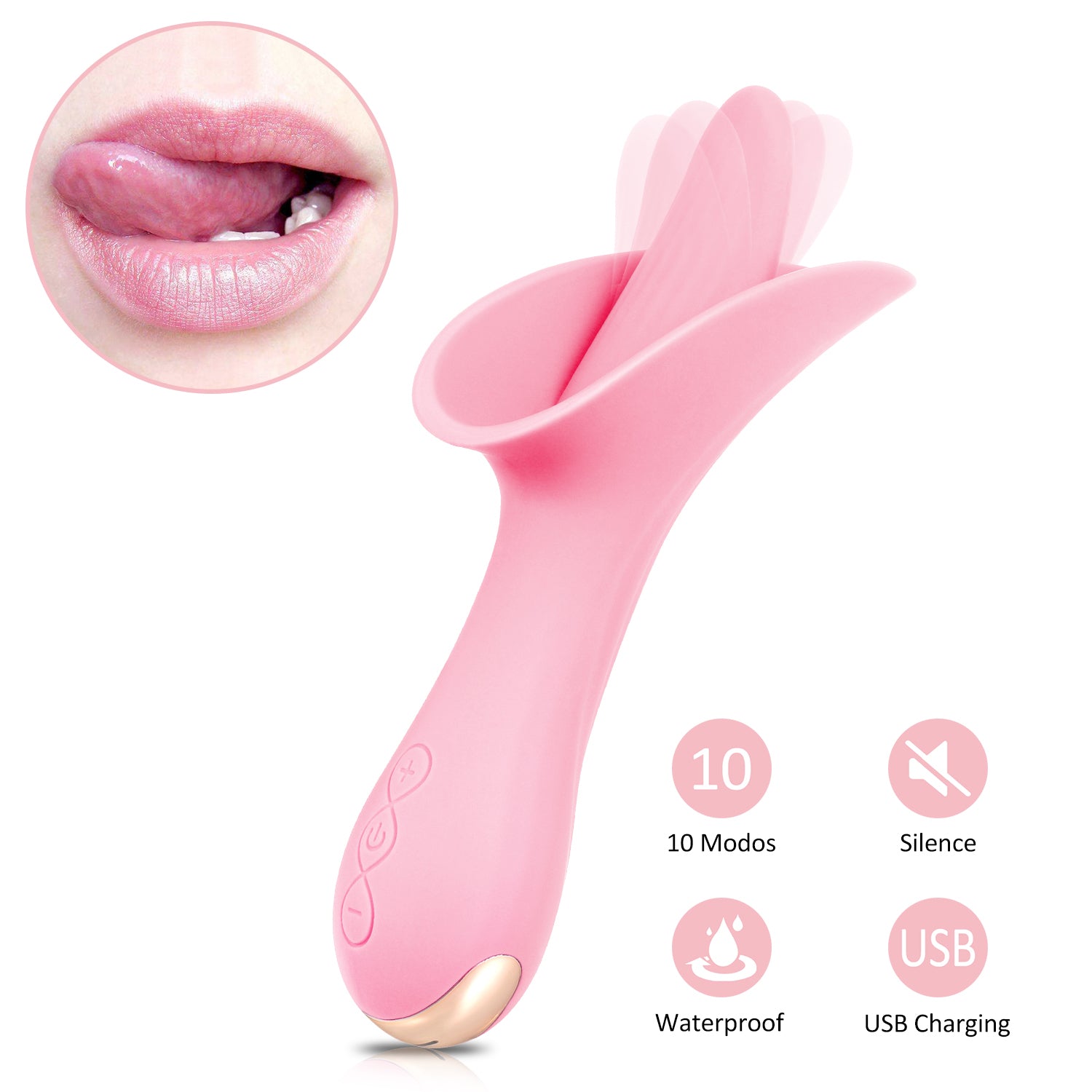 The Lotus Licking Vibrator - Packed In Sealed Foil Bags
