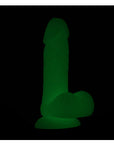 Glow In the Dark Silicone Dildo - Packed In Sealed Foil Bags