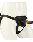 Vibrating Rainbow Strap On - Packed In Sealed Foil Bags