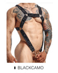 DNGEON Cross Cockring Harness by MOB