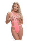 Forever Mesh Cupless And Crotchless Strap Teddy