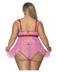Tickled Pink Baby Doll And Panty Set