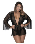 Modern Romance Flowing Short Robe