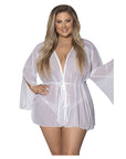 Modern Romance Flowing Short Robe