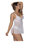 Modern Romance Baby Doll And Split Crotch Tanga