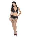Ooh La Lace Bralette, Garter Skirt And GSet