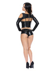 Liquid Onyx Camisole, Long Sleeve Shrug And Short Set