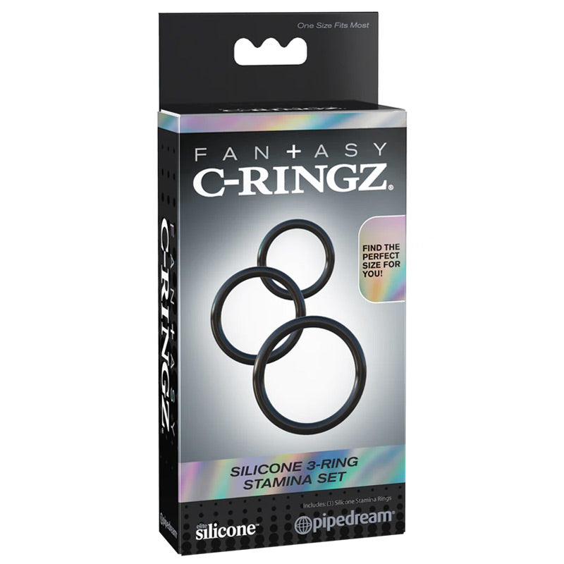 Silicone 3-Ring Stamina Set