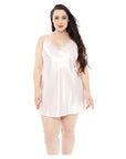 Popsi Satin Chemise With Lace