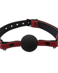 Rouge Garments Leather Ball Gag with Rubber Ball