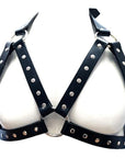 Rouge Leather Female Chest Harness