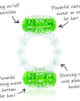 ColorPoP Quickie Two-O Vibrating Cock Ring