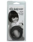 Sex & Mischief Nitrile Cock Ring 3 Pack
