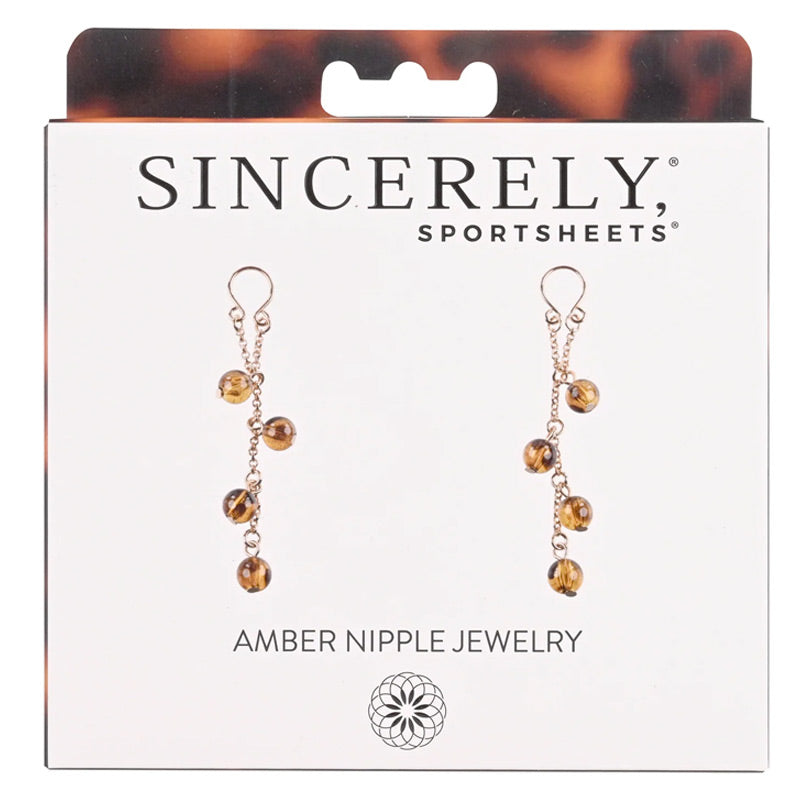 Sportsheet Sincerely Amber Nipple Jewelry