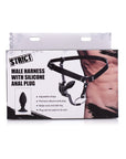 Male Harness with Silicone Anal Plug