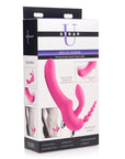 Regal Rider Vibrating Silicone Strapless Strap On Triple G Dildo