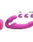 10x Evoke Ergo Fit Inflatable & Vibrating Silicone Strapless Strap-on