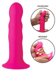 Squeezable Wavy Dildo