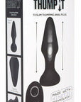 7X Slim Thumping Silicone Anal Plug
