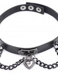Gothic Heart Chain Choker