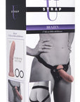 Brazen 8 Inch Silicone Dildo with Harness