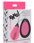 Bang 10X Vibrating Silicone Egg with Remote Control