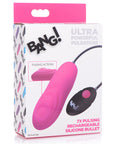 7X Pulsing Rechargeable Silicone Bullet