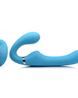 Mighty Rider 10X Vibrating Silicone Strapless Strap-On